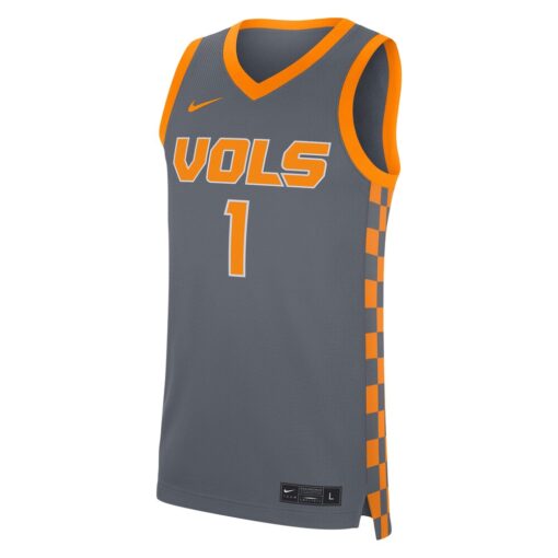 1 Tennessee Volunteers Nike Replica Jersey – Gray, Limited Replica Fan Edition