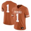 1 Texas Longhorns Nike Game Jersey - Texas Orange, Limited Replica Fan Edition