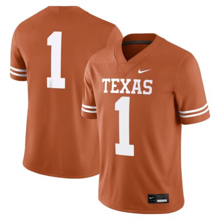 1 Texas Longhorns Nike Game Jersey – Texas Orange, Limited Replica Fan Edition
