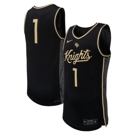 1 UCF Knights Nike Replica Basketball Jersey – Black, Limited Replica Fan Edition