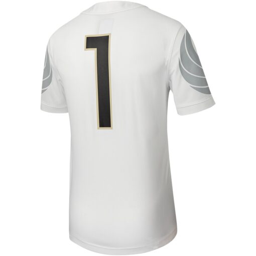 1 UCF Knights Nike Untouchable Football Replica Jersey – White, Limited Replica Fan Edition