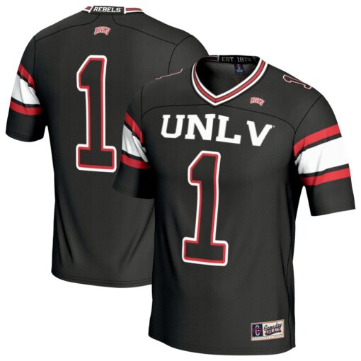 1 UNLV Rebels GameDay Greats Unisex Lightweight Football Fashion Jersey – Black, Limited Replica Fan Edition