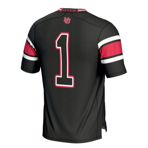 1 Utah Utes GameDay Greats Football Jersey – Black, Limited Replica Fan Edition