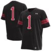 1 Utah Utes Under Armour Replica Football Jersey - Black, Limited Replica Fan Edition