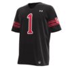 1 Utah Utes Under Armour Replica Football Jersey - Black, Limited Replica Fan Edition