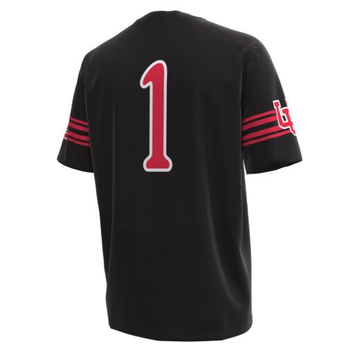 1 Utah Utes Under Armour Replica Football Jersey – Black, Limited Replica Fan Edition