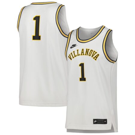 1 Villanova Wildcats Nike Replica Basketball Jersey – White, Limited Replica Fan Edition