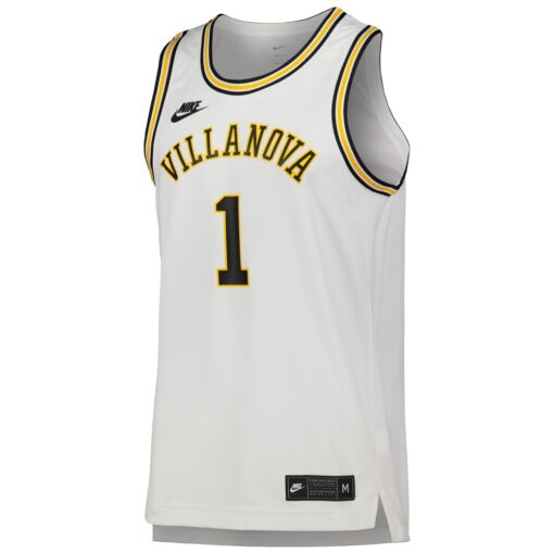 1 Villanova Wildcats Nike Replica Basketball Jersey – White, Limited Replica Fan Edition