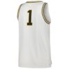 1 Villanova Wildcats Nike Replica Basketball Jersey - White, Limited Replica Fan Edition