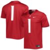 1 Washington State Cougars Nike Untouchable Football Jersey - Crimson, Limited Replica Fan Edition
