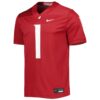 1 Washington State Cougars Nike Untouchable Football Jersey - Crimson, Limited Replica Fan Edition