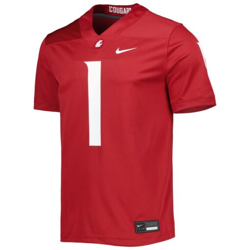 1 Washington State Cougars Nike Untouchable Football Jersey – Crimson, Limited Replica Fan Edition