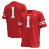 1 Wisconsin Badgers Under Armour Replica Football Jersey - Red, Limited Replica Fan Edition