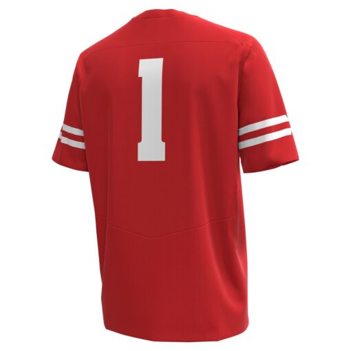 1 Wisconsin Badgers Under Armour Replica Football Jersey – Red, Limited Replica Fan Edition