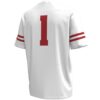1 Wisconsin Badgers Under Armour Replica Football Jersey - White, Limited Replica Fan Edition