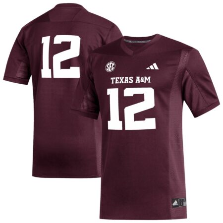 12 Texas A&M Aggies Replica Football Jersey – Maroon, Limited Replica Fan Edition