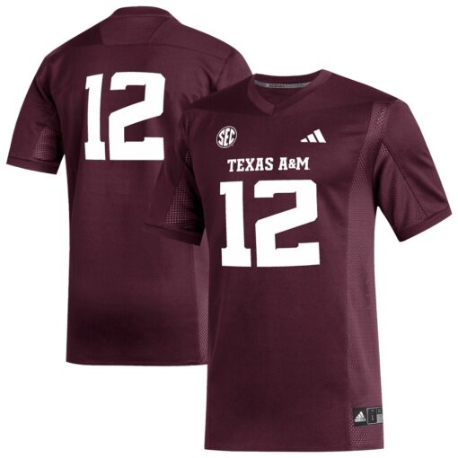 12 Texas A&M Aggies Replica Football Jersey – Maroon, Limited Replica Fan Edition