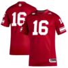 16 Louisville Cardinals Premier Strategy Football Jersey - Red, Limited Replica Fan Edition