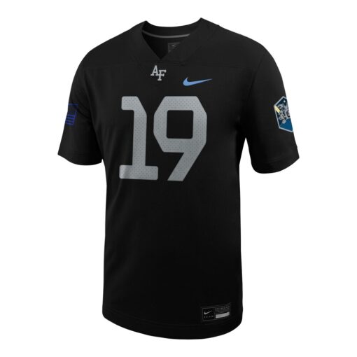 19 Air Force Falcons Nike Space Force Rivalry Alternate Game Football Jersey – Black, Limited Replica Fan Edition