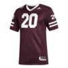 20 Mississippi State Bulldogs Premier Strategy Football Jersey - Maroon, Limited Replica Fan Edition