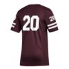 20 Mississippi State Bulldogs Premier Strategy Football Jersey - Maroon, Limited Replica Fan Edition
