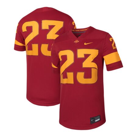 23 Iowa State Cyclones Nike Untouchable Football Replica Jersey – Cardinal, Limited Replica Fan Edition