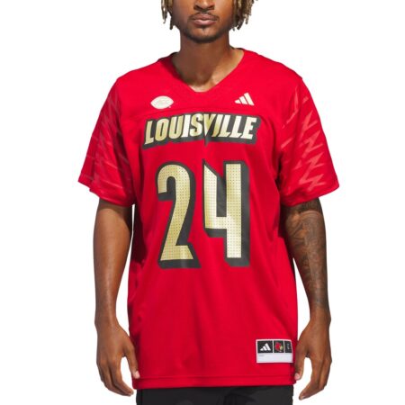24 Louisville Cardinals Alternate Premier Strategy Jersey – Red, Limited Replica Fan Edition