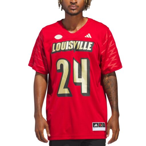 24 Louisville Cardinals Alternate Premier Strategy Jersey – Red, Limited Replica Fan Edition
