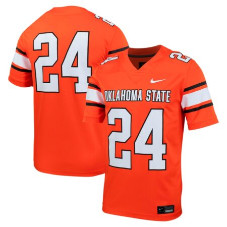 24 Oklahoma State Cowboys Nike Untouchable Football Jersey – Orange, Limited Replica Fan Edition