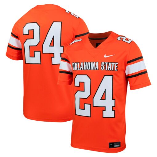 24 Oklahoma State Cowboys Nike Untouchable Football Jersey – Orange, Limited Replica Fan Edition