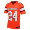 24 Oklahoma State Cowboys Nike Untouchable Football Jersey – Orange, Limited Replica Fan Edition