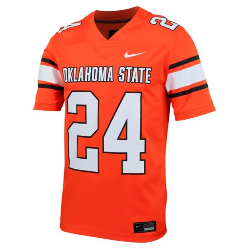 24 Oklahoma State Cowboys Nike Untouchable Football Jersey – Orange, Limited Replica Fan Edition