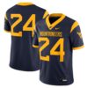 24 West Virginia Mountaineers Nike Game Jersey - Navy, Limited Replica Fan Edition