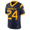 24 West Virginia Mountaineers Nike Game Jersey - Navy, Limited Replica Fan Edition