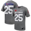 25 Air Force Falcons Nike APLS Fighting Falcon Collection Football Game Jersey - Gray, Limited Replica Fan Edition