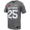 25 Air Force Falcons Nike APLS Fighting Falcon Collection Football Game Jersey - Gray, Limited Replica Fan Edition