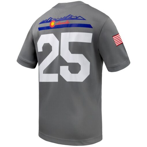 25 Air Force Falcons Nike APLS Fighting Falcon Collection Football Game Jersey – Gray, Limited Replica Fan Edition