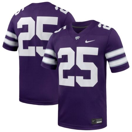 25 Kansas State Wildcats Nike Untouchable Replica Game Jersey – Purple, Limited Replica Fan Edition