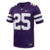 25 Kansas State Wildcats Nike Untouchable Replica Game Jersey - Purple, Limited Replica Fan Edition