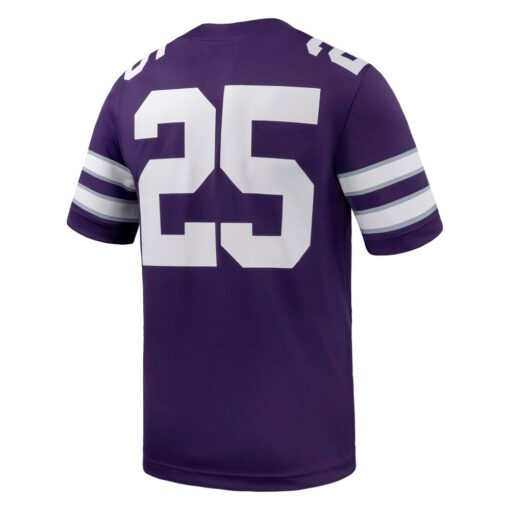 25 Kansas State Wildcats Nike Untouchable Replica Game Jersey – Purple, Limited Replica Fan Edition