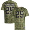 25 Miami Hurricanes Honor & Support Premier Strategy Jersey - Camo, Limited Replica Fan Edition