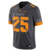 25 Tennessee Volunteers Nike Game Jersey - Anthracite, Limited Replica Fan Edition