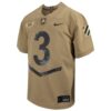 3 Army Black Knights Nike Youth 2023 Rivalry Collection Game Jersey - Tan, Limited Replica Fan Edition