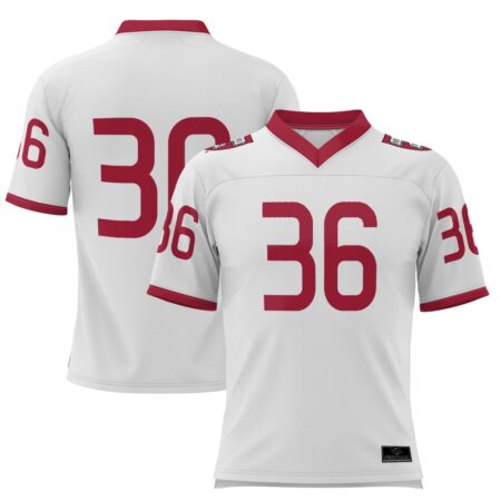 36 Harvard Crimson GameDay Greats Football Jersey – White, Limited Replica Fan Edition