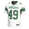 49 Charlotte 49ers GameDay Greats Football Jersey - White, Limited Replica Fan Edition