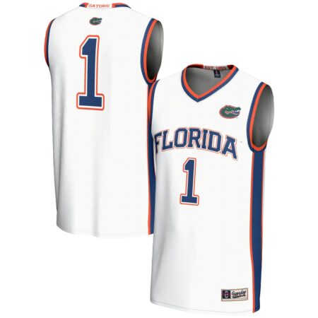70 Florida Gators GameDay Greats Unisex Lightweight Basketball Jersey – White, Limited Replica Fan Edition