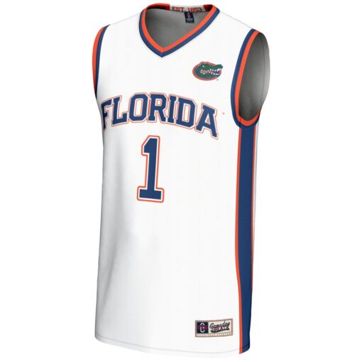 70 Florida Gators GameDay Greats Unisex Lightweight Basketball Jersey – White, Limited Replica Fan Edition
