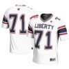 71 Liberty Flames GameDay Greats Football Jersey – White, Limited Replica Fan Edition
