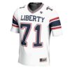 71 Liberty Flames GameDay Greats Football Jersey – White, Limited Replica Fan Edition