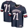 71 Liberty Flames GameDay Greats Unisex Lightweight Football Fashion Jersey - Navy, Limited Replica Fan Edition